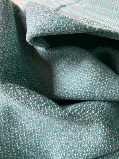 by yard Scalamandre San Miguel Texture Caribbean Heavy Blue Ocean Aqua Green Chenille MSRP USD 216/Y