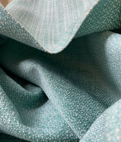 by yard Scalamandre San Miguel Texture Caribbean Heavy Blue Ocean Aqua Green Chenille MSRP USD 216/Y