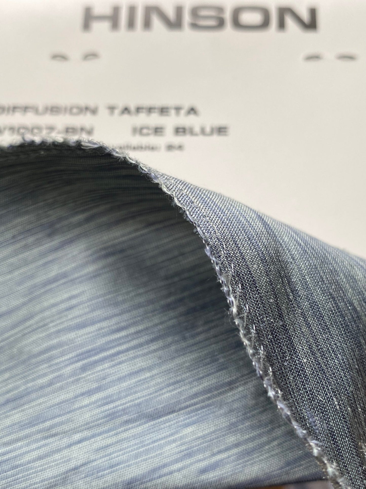 Scalamandre Diffusion Taffeta Ice Blue Iridescent Silk Taffeta Texture MSRP USD294/y