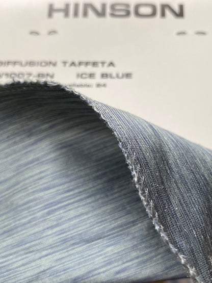 Scalamandre Diffusion Taffeta Ice Blue Iridescent Silk Taffeta Texture MSRP USD294/y