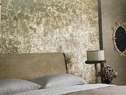 by yard Scalamandre Tea Leaf Copper Handmade Wallpaper Gold Leaf On Rice Paper MSRP USD 464/yard