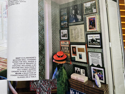 Scalamandre Beckford Print Green Rose In Diamond Square Cotton MSRP USD 140/Y