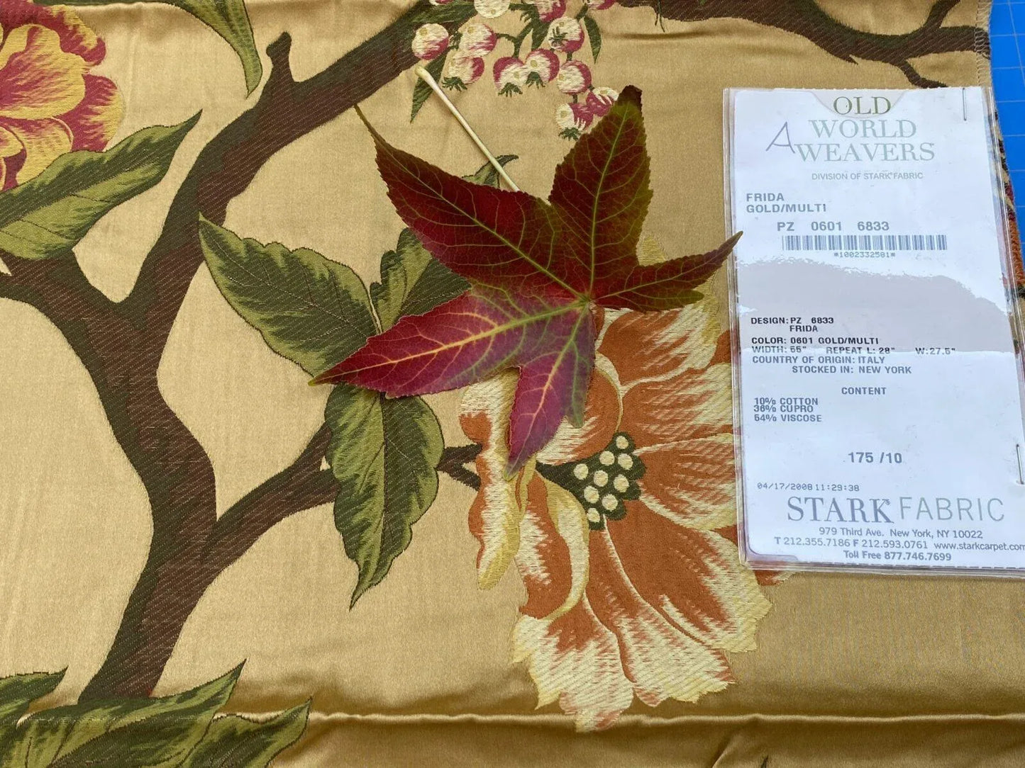 23a Berkbox19 Scalamandre Woven Frida Gold/multi MSRP USD 546/yard