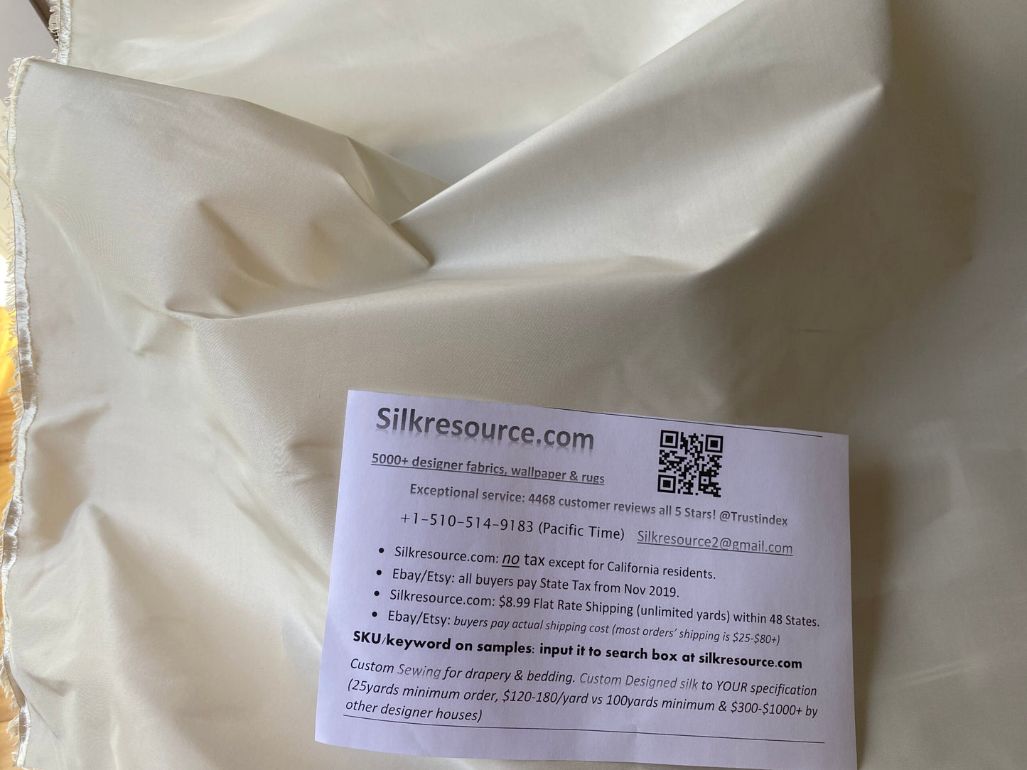 Scalamandre Ascot Ivory 100% silk Taffeta Pure White Very Thick! Per Yard MSRP USD 238/Y
