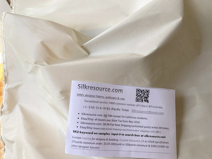 Scalamandre Ascot Ivory 100% silk Taffeta Pure White Very Thick! Per Yard MSRP USD 238/Y