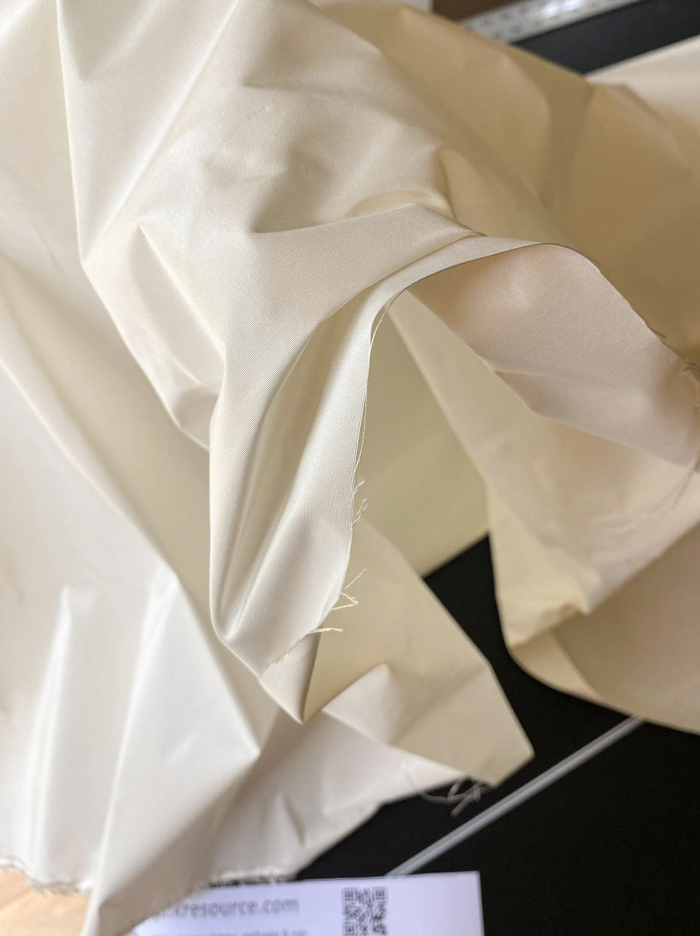 Scalamandre Ascot Ivory 100% silk Taffeta Pure White Very Thick! Per Yard MSRP USD 238/Y