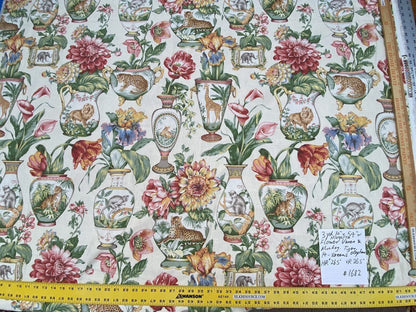 3yards 10" Margarita Tulip Dalia Rose Safari Animal Monkey Leopard Tiger Giraffe Print