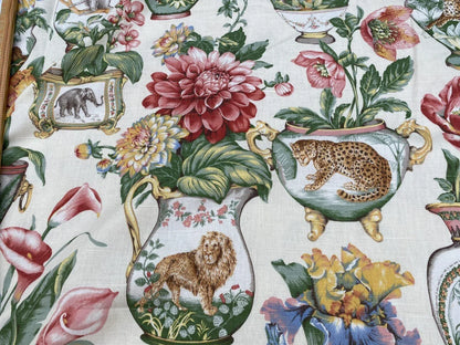 3yards 10" Margarita Tulip Dalia Rose Safari Animal Monkey Leopard Tiger Giraffe Print