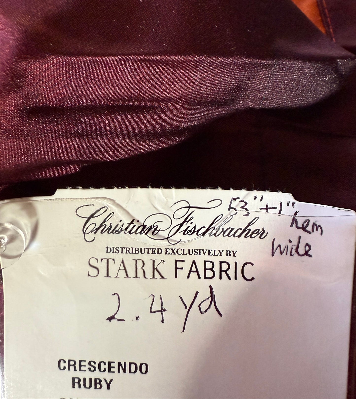 9 Berkbox1 Scalamandre Length 2.4yards Crescendo Ruby Silk satin ombré 100% silk Red Rose Orange Purple MSRP USD 624/y