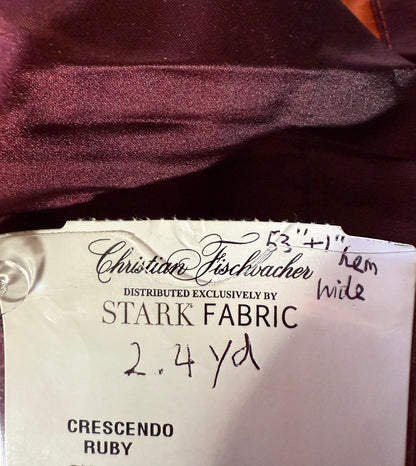 9 Berkbox1 Scalamandre Length 2.4yards Crescendo Ruby Silk satin ombré 100% silk Red Rose Orange Purple MSRP USD 624/y