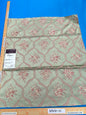 11 Berkbox101 Square Silky by Lelievre Paris Fragonard Fleuve Velvet Green Diamond Ogee Floral MSRP USD 838/y