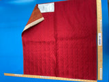 19 Berkbox101 Square Silk by Old World Weavers Carlos Small Damask Scarlet Red Small Scale MSRP USD300+/y