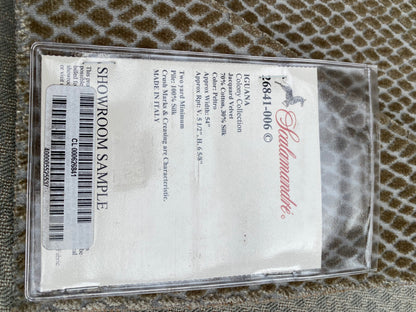 26 Berkbox101 Square Silky by Scalamandre Iguana Peltro Brown Small Scale Silk Cotton Jacquard Velvet MSRP USD300+/y