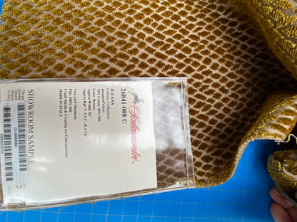 28 Berkbox101 Square Silky by Scalamandre Iguana Bronzo Brown Gold Small Scale Silk Cotton Jacquard Velvet MSRP USD300+/y