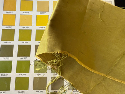 Bty Kravet Designer Silk Dupioni Chartreuse Green Golden Iridescent #1282