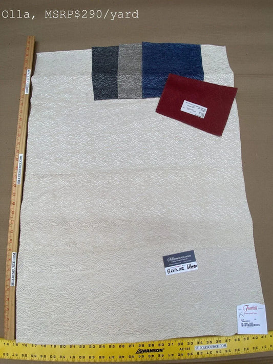 Scalamandre Woven  Olla Parchment White MSRP USD 416/yard