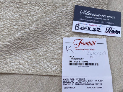 Scalamandre Woven  Olla Parchment White MSRP USD 372/yard