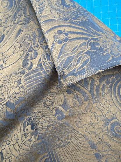 42 Berkbox101 Square Jacquard by Jean Paul Gaultier Komodo Nuit Blue Bird Animal Chinoiserie Graphic Scenic MSRP USD734/y