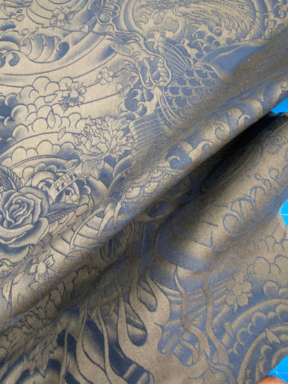 42 Berkbox101 Square Jacquard by Jean Paul Gaultier Komodo Nuit Blue Bird Animal Chinoiserie Graphic Scenic MSRP USD734/y