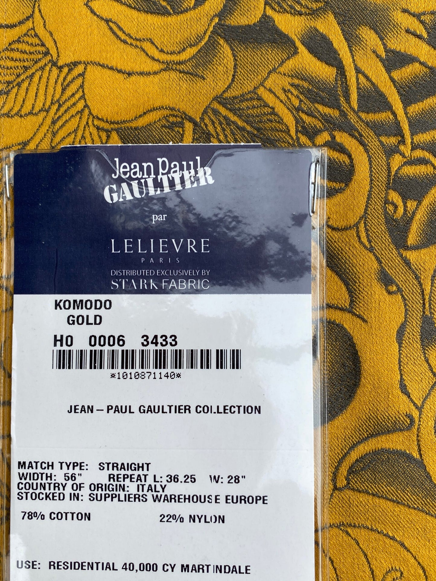 43 Berkbox101 Square Jacquard by Jean Paul Gaultier Komodo Gold Bird Animal Chinoiserie Graphic Scenic MSRP USD734/y