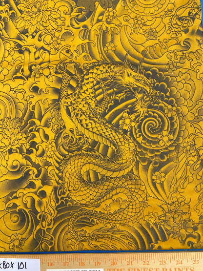 43 Berkbox101 Square Jacquard by Jean Paul Gaultier Komodo Gold Bird Animal Chinoiserie Graphic Scenic MSRP USD734/y