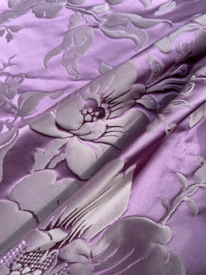 47 Berkbox101 Square Silk by Tassinari and Chatel Argenson Amethyste Purple Floral Botanical Foliage MSRP USD 1200+/y