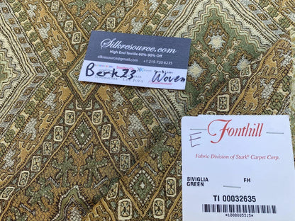 21e Berkbox23 Scalamandre Woven Siviglia Green