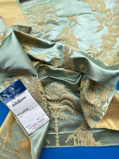 56 Berkbox101 Square Silky by Tassinari and Chatel Les Chinois Bleu Blue Damask Chinoiserie Historic MSRP USD 700+/y