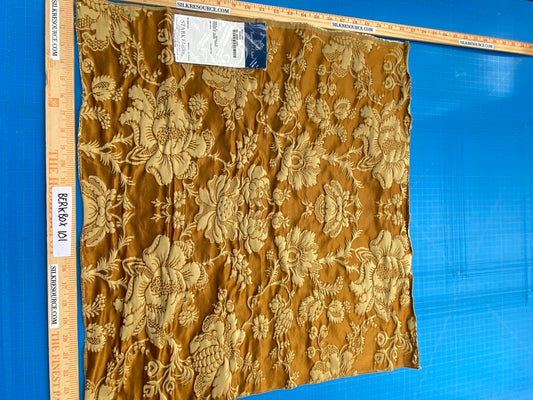 60 Berkbox101 Square Silky by Tassinari and Chatel Meillant Ecaille Brown Damask Historic Reversible MSRP USD 690/y