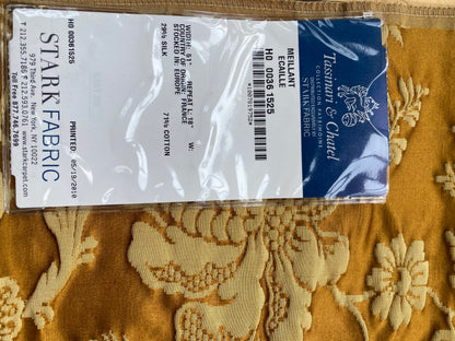 60 Berkbox101 Square Silky by Tassinari and Chatel Meillant Ecaille Brown Damask Historic Reversible MSRP USD 690/y