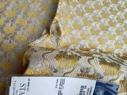 65 Berkbox101 Square Silk by Tassinari and Chatel Carmontel Gris Creme Small Scale Floral Historic MSRP USD704/y