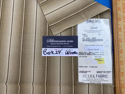 25 Berkbox24 Scalamandre Woven Lindy Beige MSRP USD 124/yard