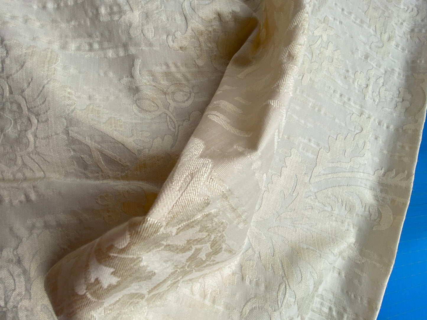 73 Berkbox101 Square Jacquard by Scalamandre Villa Ada Avorio Cream White Damask MSRP USD 300+/y