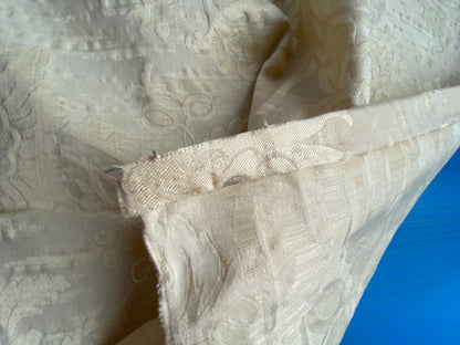 73 Berkbox101 Square Jacquard by Scalamandre Villa Ada Avorio Cream White Damask MSRP USD 300+/y