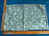 Pillow Case only 14″x 22″ Scalamandre Hinson Colorpop May Turquoise White Linen Botanical Foliage MSRP USD 418/y