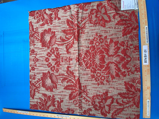 76 Berkbox101 Square Jacquard by Scalamandre Villa Ada Rosso Red Beige Damask MSRP USD 300+/y