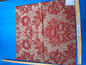 76 Berkbox101 Square Jacquard by Scalamandre Villa Ada Rosso Red Beige Damask MSRP USD 300+/y