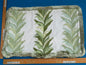 Pillow Case only 16″x 24″ Scalamandre Hinson Colorpop Chira Island Leaf Green White Linen Botanical Foliage MSRP USd318/y