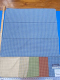 7 Berkbox25 Scalamandre Woven Lexington Bluejay Plaid Blue MSRP USD202/Y 27x34"