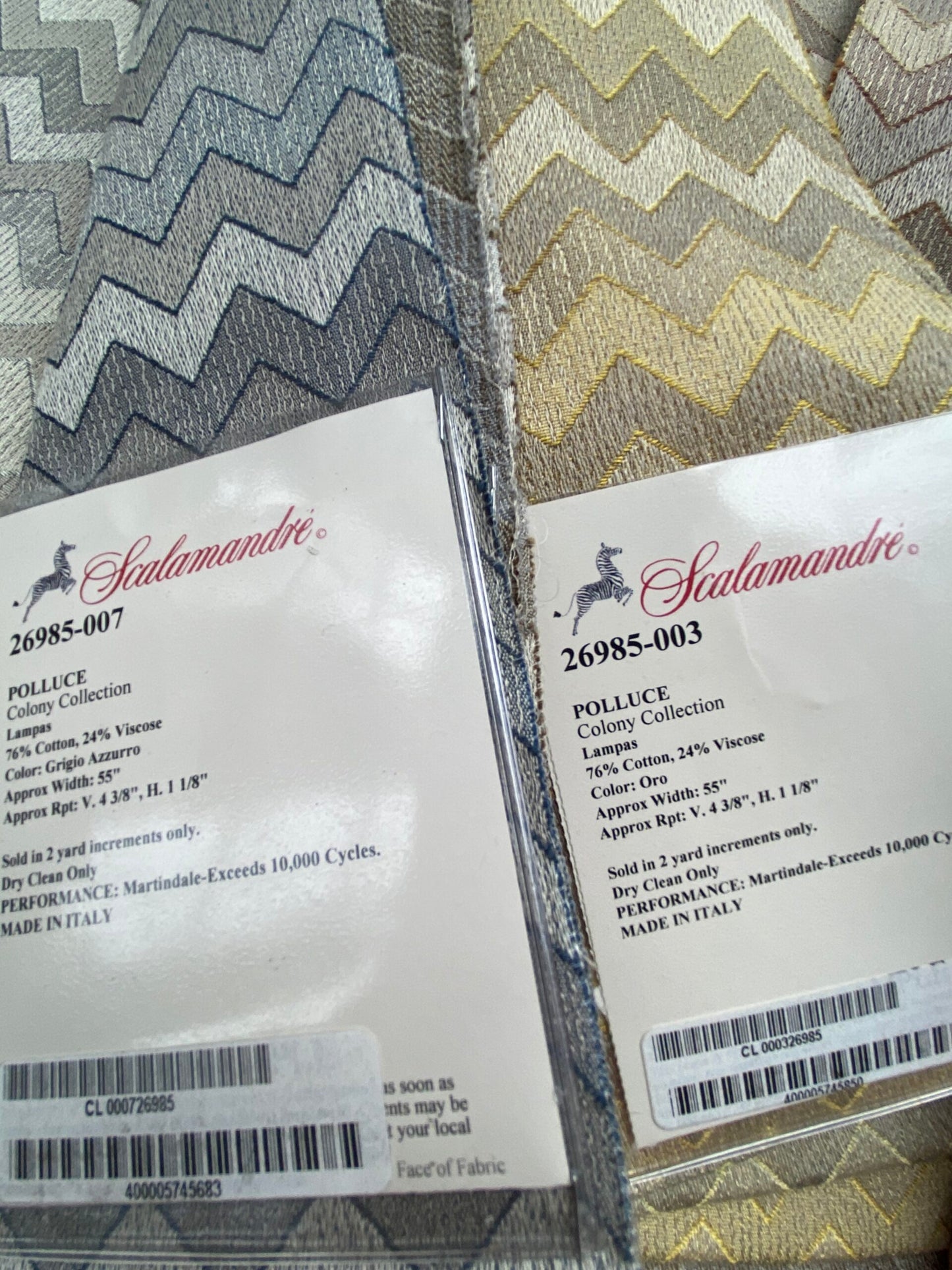 2 Berkbox102 Square Jacquard by Scalamandre Polluce Blue Mauve Brown Lampas Chevron 26"x26" 9 Pieces in Different Colorways MSRP USD300+/y