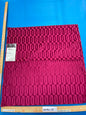 12 Berkbox102 Square Velvet by Lelievre Typo Framboise Pink Cut Velvet Geometric Graphic Polyester MSRP USD 474/y