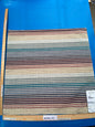 15 Berkbox102 Square Jacquard by Old World Weavers Next Wave Peri Sky Chenille Stripe Ombre MSRP USD 272/y