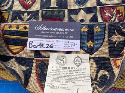 10c Berkbox26 Scalamandre Woven Knights Bridge Navy Blue