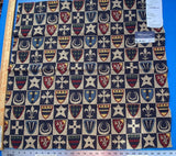 10d Berkbox26 Scalamandre Woven Knights Bridge Navy Blue