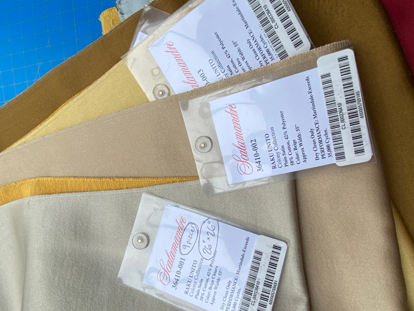 22 Berkbox102 Square Plains Texture by Scalamandre Raku Unito Colony Plain Satin Solid 26"x26" 9 Pieces in Different Colorways  MSRP USD 300+/y