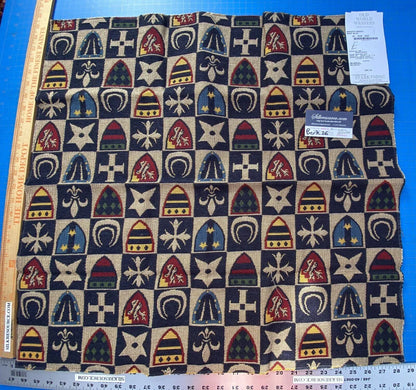 10e Berkbox26 Scalamandre Woven Knights Bridge Navy Blue