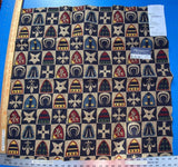 10e Berkbox26 Scalamandre Woven Knights Bridge Navy Blue