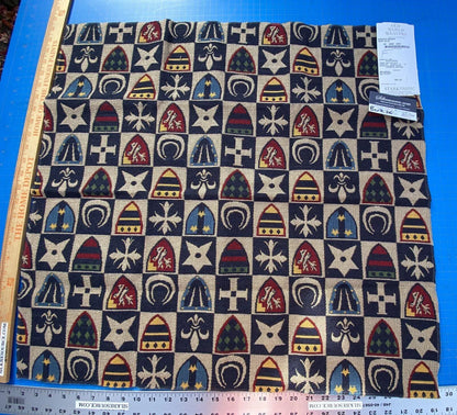 10f Berkbox26 Scalamandre Woven Knights Bridge Navy Blue