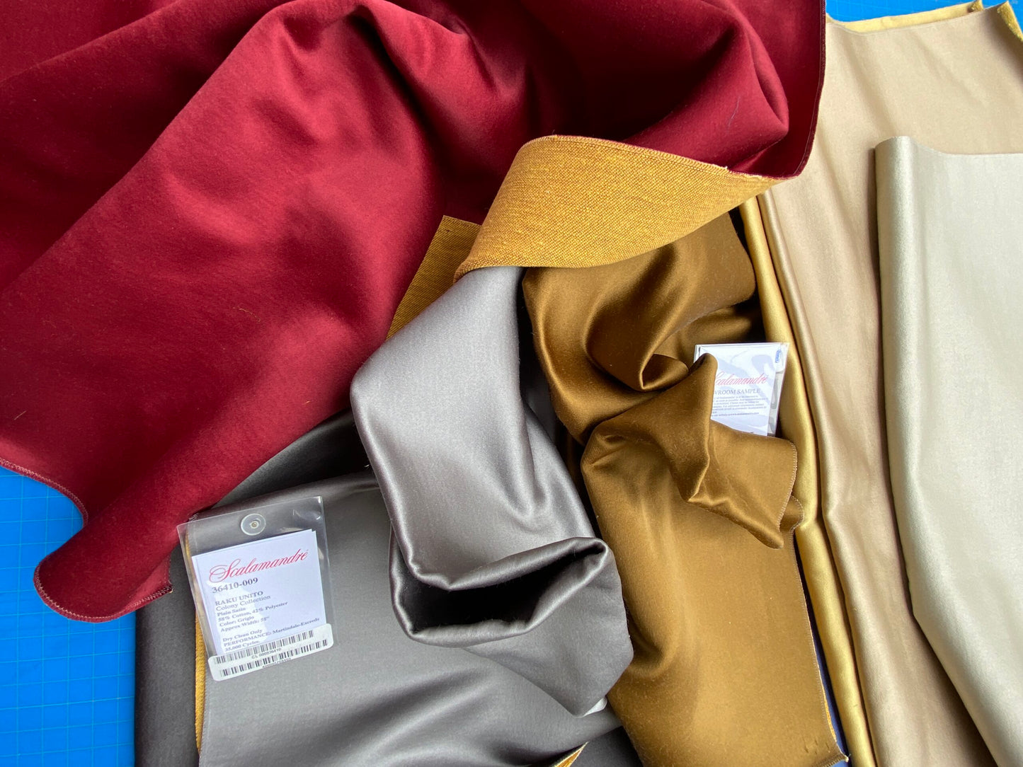 22 Berkbox102 Square Plains Texture by Scalamandre Raku Unito Colony Plain Satin Solid 26"x26" 9 Pieces in Different Colorways  MSRP USD 300+/y