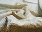 Grey Watkins Scalamandre Constant Motion Pale Celery Green on Cream White Music Note Fiddle Head - 1.2 yards - MSRP USD 160/Y